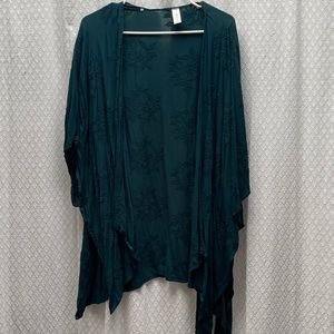 NWOT deal teal cover up/shall